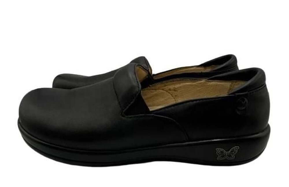 Alegria Keli Pro Black Nappa Leather Slip-On Professional Shoes Women's Size 41